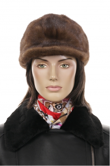 Шапка женская из норки
