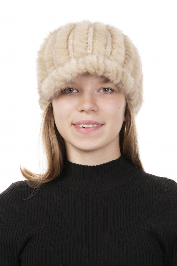 Шапка женская из норки