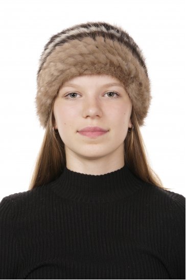 Шапка женская из норки